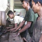 Young children often lie about their age to be able to work - photo: David Browne