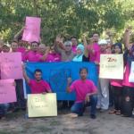 23 April in Muar, protesting the politics of ongoing dividends over investments