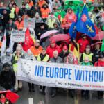 November 2016 - 15,000 steelworkers marched in Brussels to demand action to protect the steel industry.
