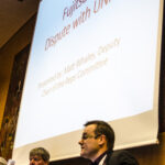 Matt Whaley presents the Fujitsu UK case to the conference