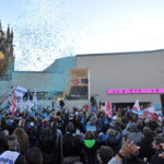 Union members demonstrate in Basel