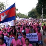 The demonstration is the largest since January 2014 when police shot and killed wage protestors.