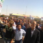 Workers protest at South Oil Company in Basra, Iraq