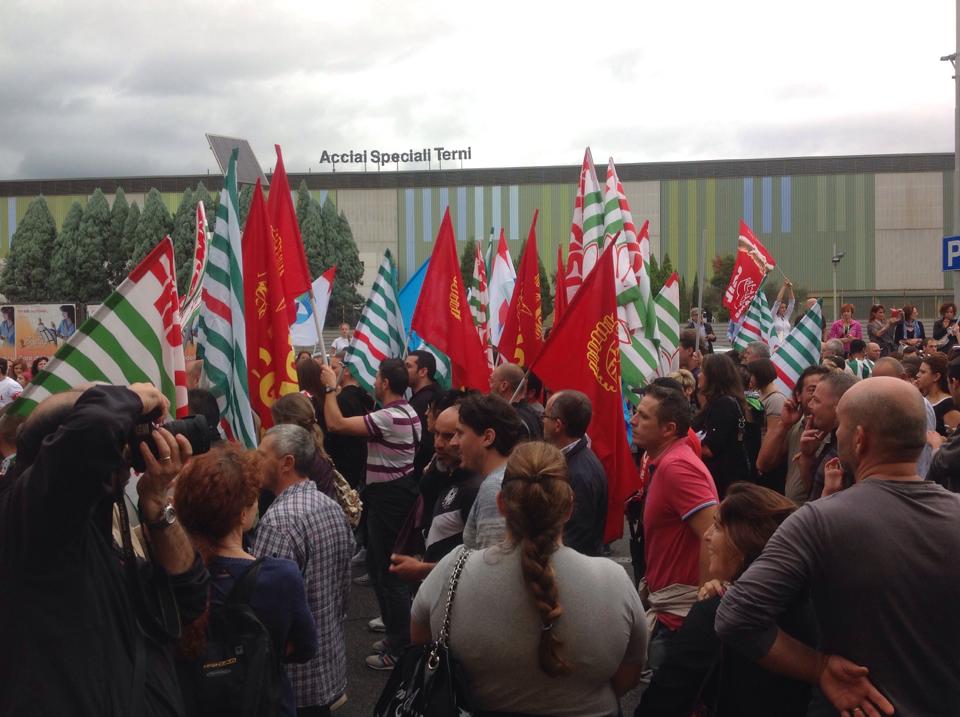 One of the joint protest actions