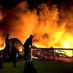 The fire that killed 259 garment workers on 11 September 2012.