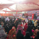 Gathered to remember the lives lost and demand compensation.