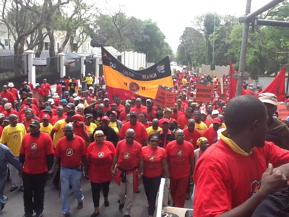 NUM protests AngloGold dismissals